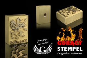 stempel grawerowany laserem